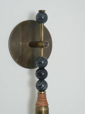 Toam Brass & Marble Wall Lamp