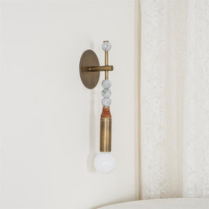 Toam Brass & Marble Wall Lamp