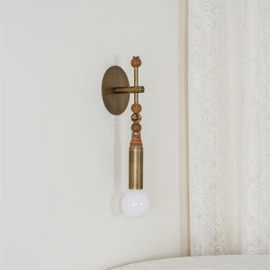 Toam Brass & Marble Wall Lamp