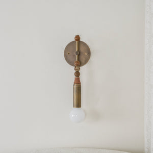 Toam Brass & Marble Wall Lamp