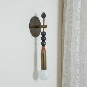 Toam Brass & Marble Wall Lamp