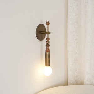 Toam Brass & Marble Wall Lamp