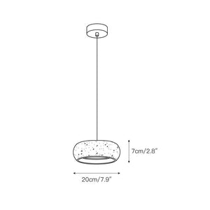 Travertine Drum Pendant Light