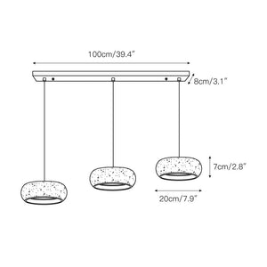 Travertine Drum Pendant Light