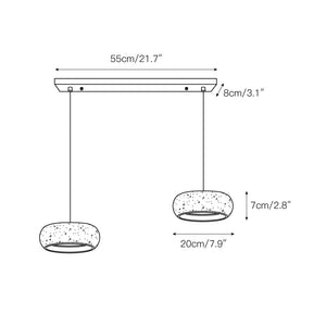 Travertine Drum Pendant Light