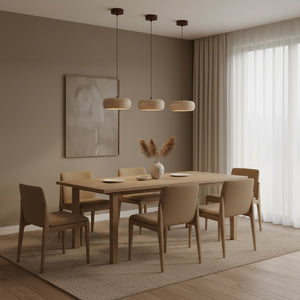 Travertine Drum Pendant Light
