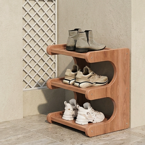 Bamboo Shoe Rack - Modern Minimalist Shoe Storage Organizer, 2-5 Tiers Shoe Storage