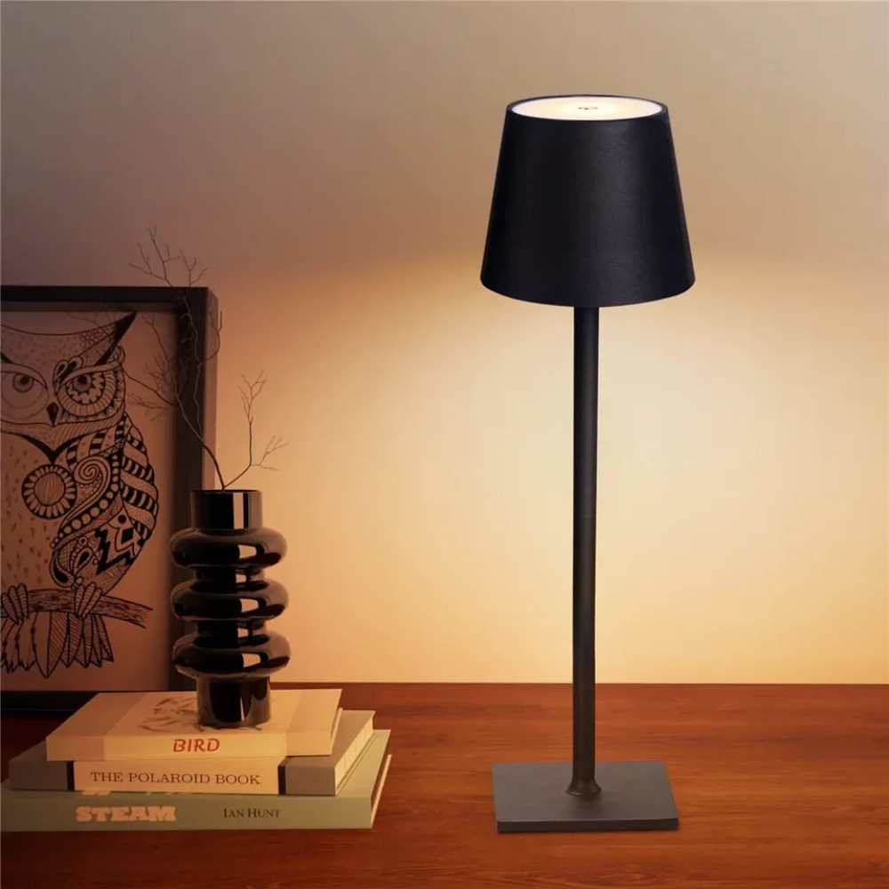 Modern Scandinavian Dimmable Table Lamp - Wireless Touch Control for Outdoor & Indoor Use Table Lamps