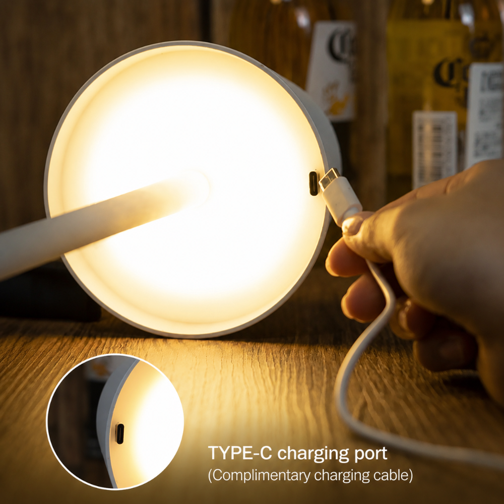 Modern Scandinavian Dimmable Table Lamp - Wireless Touch Control for Outdoor & Indoor Use Table Lamps
