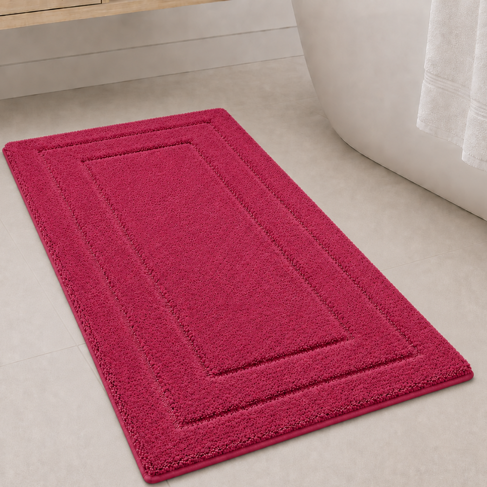CloudStep Non-Slip Microfiber Bath Mat | Ultra-Absorbent Bathroom Rug for Modern Decor Bath Rugs & Mats