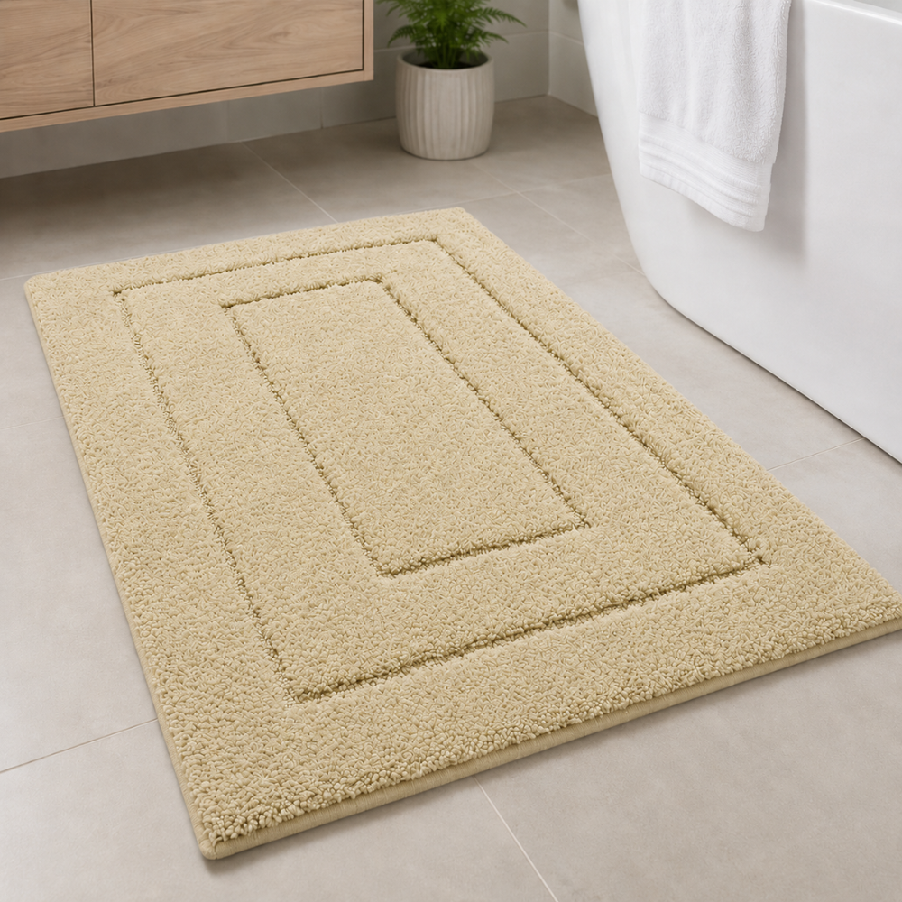 CloudStep Non-Slip Microfiber Bath Mat | Ultra-Absorbent Bathroom Rug for Modern Decor Bath Rugs & Mats