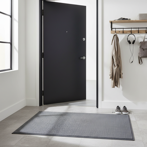 PureStep - Woven Kitchen Mat with Non-Slip Rubber Backing, Washable & Water Absorbent Floor Rug for Modern Home Decor Mats