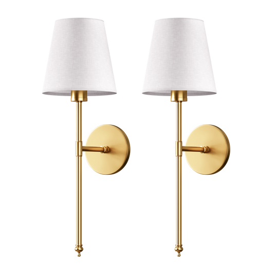 Wireless Peel and Stick Wall Sconces, Set of 2