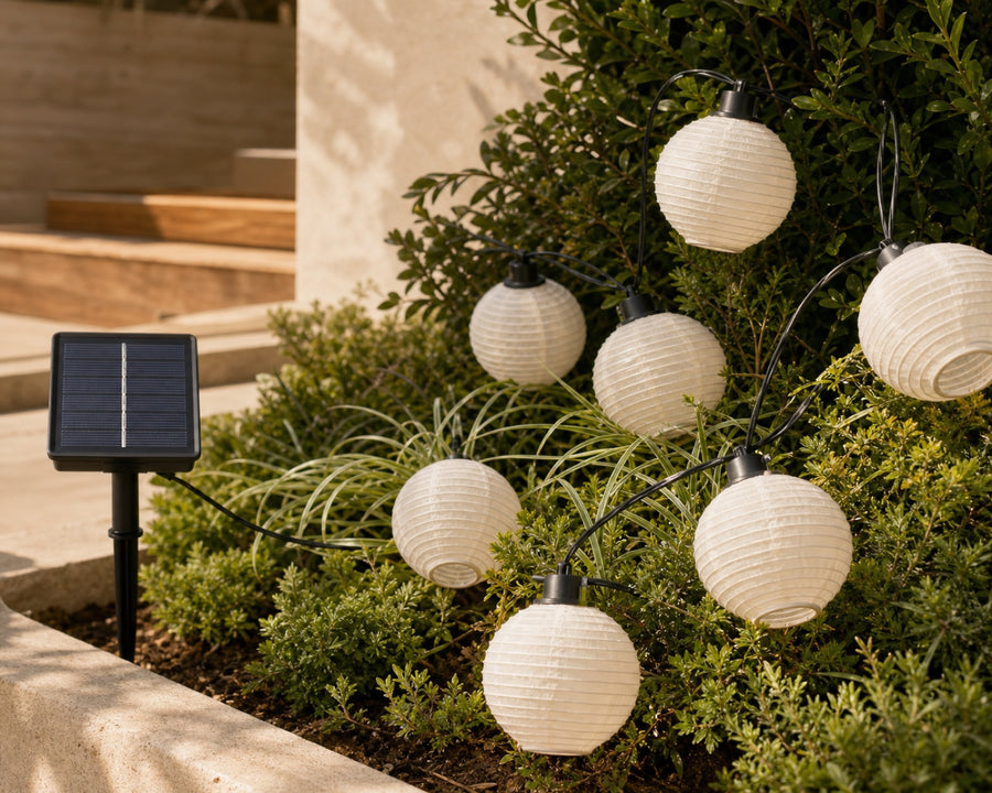 The solar panel charging in daylight