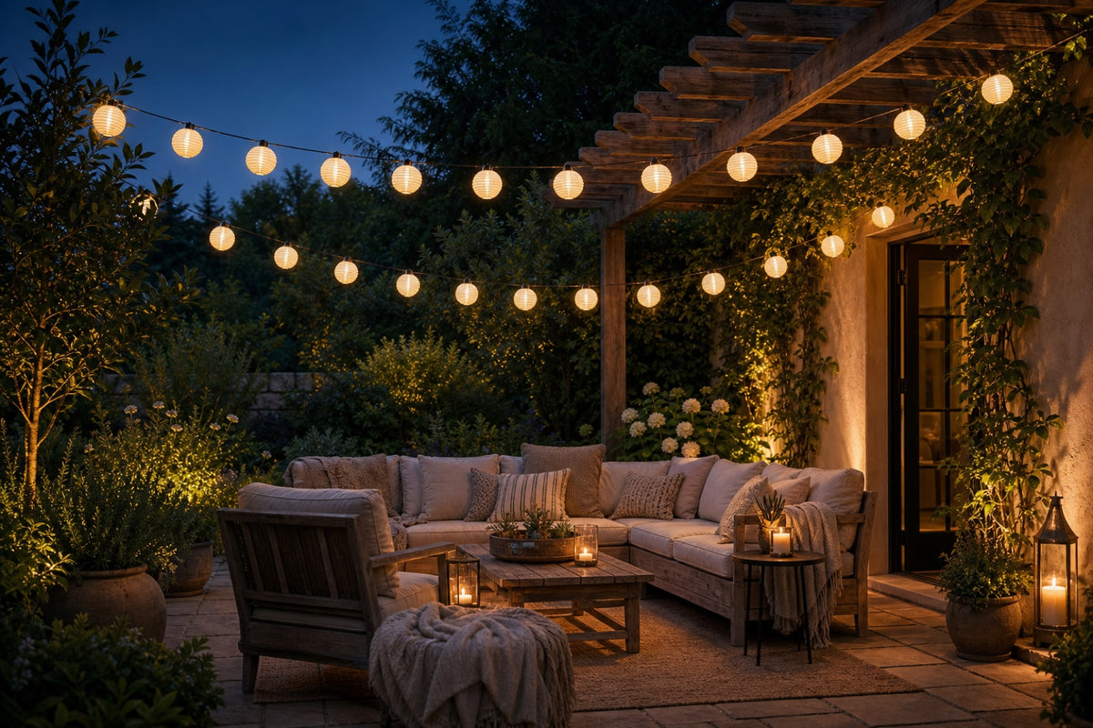 Over a patio