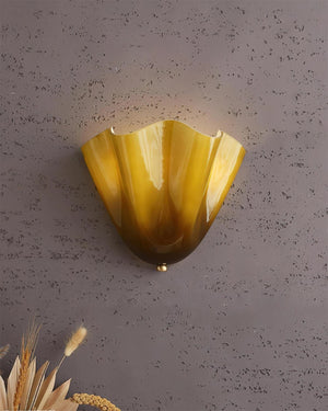 Flower Glass Wall Lamp
