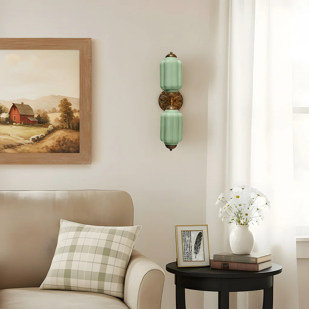 Eloise 2-Light Milk Glass Vanity Light