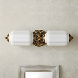 Eloise 2-Light Milk Glass Vanity Light
