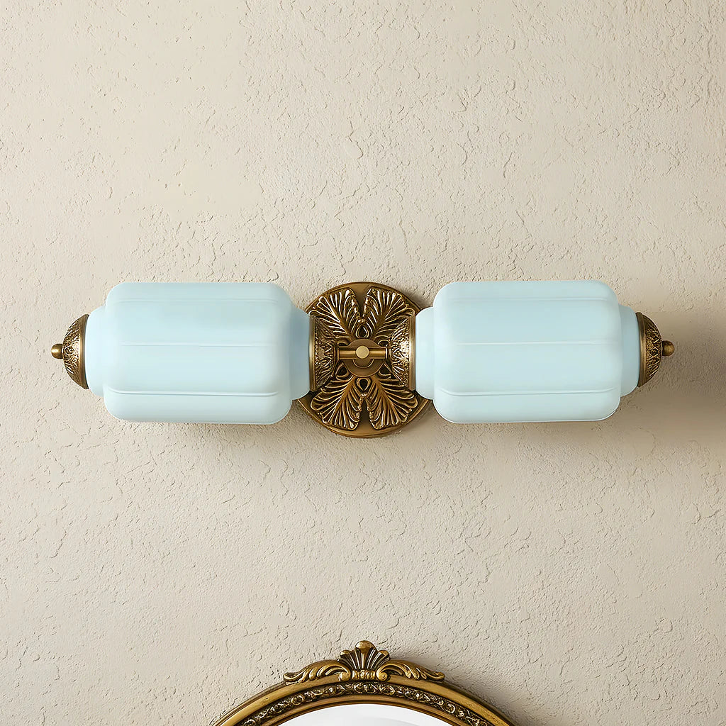 Eloise 2-Light Milk Glass Vanity Light