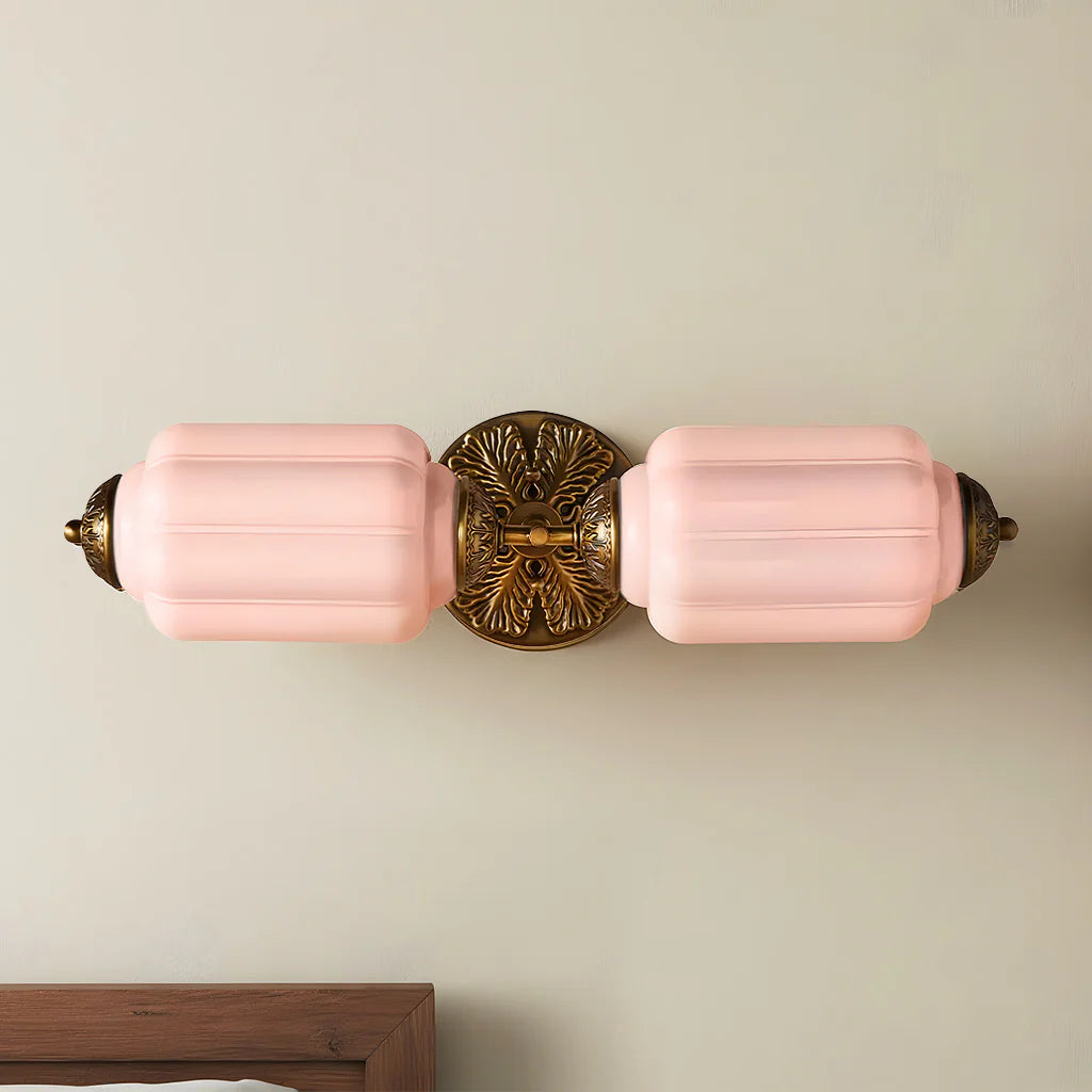 Eloise 2-Light Milk Glass Vanity Light