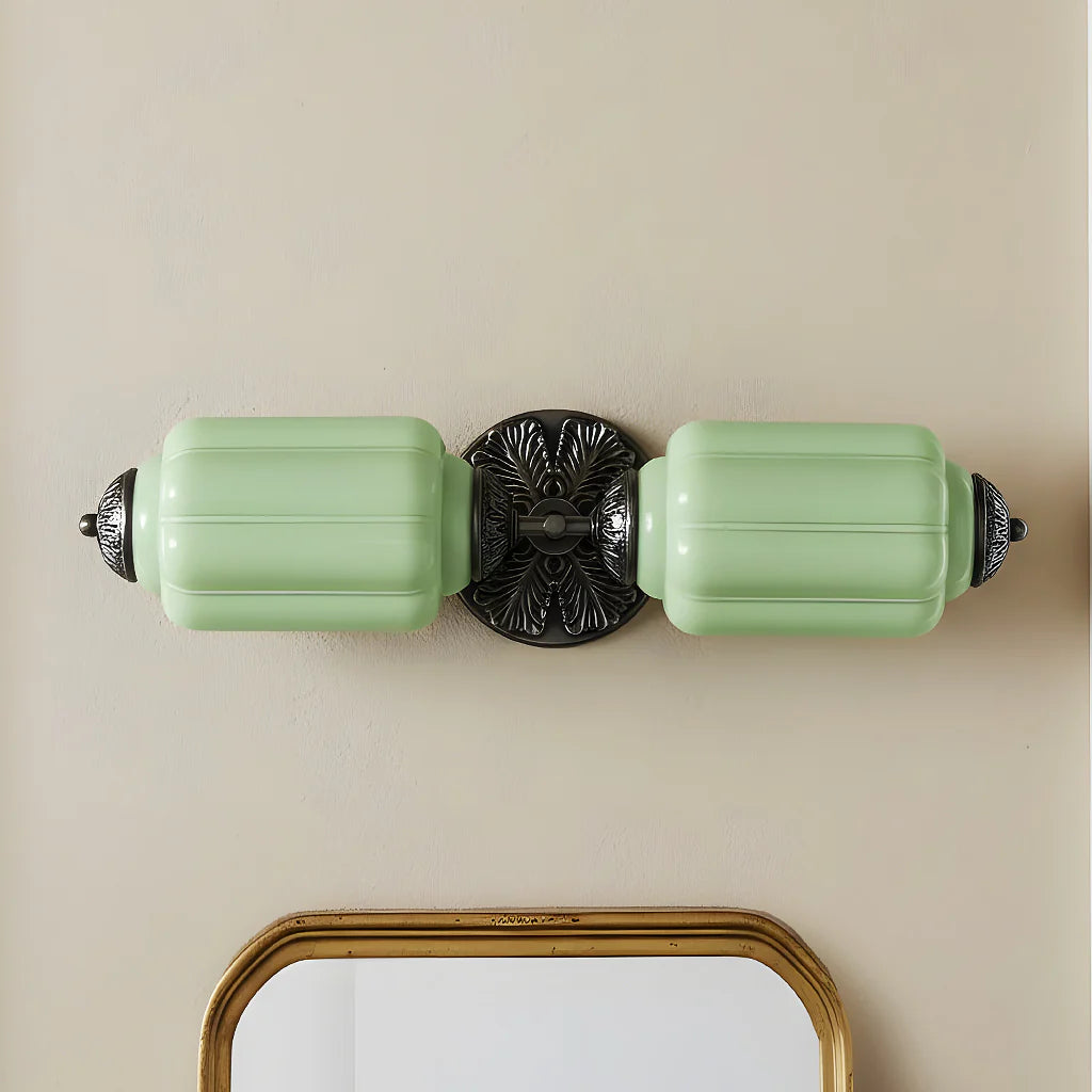Eloise 2-Light Milk Glass Vanity Light