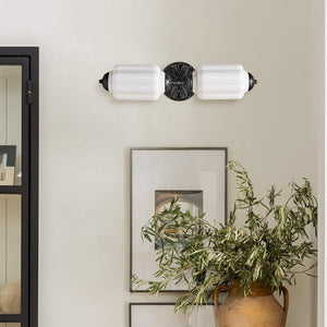 Eloise 2-Light Milk Glass Vanity Light