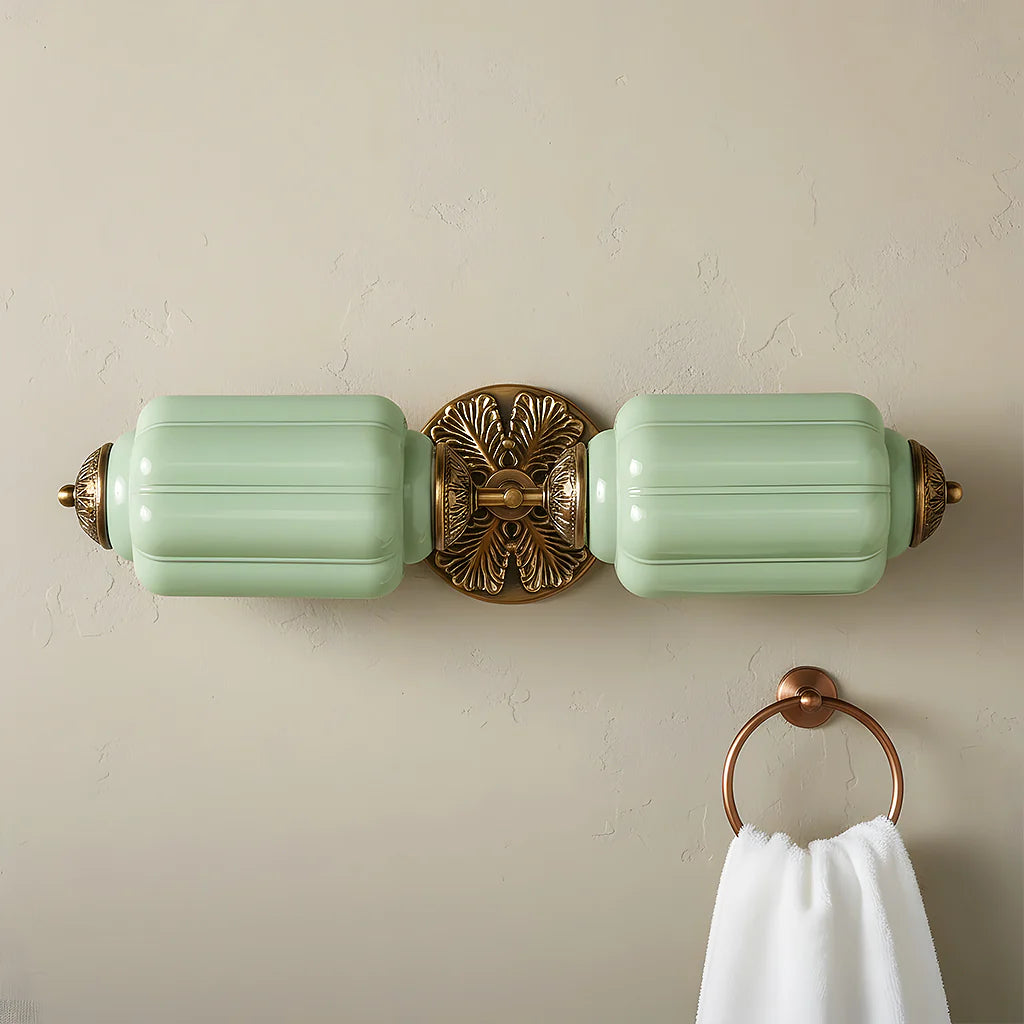 Eloise 2-Light Milk Glass Vanity Light