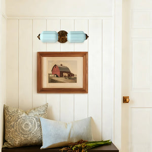 Eloise 2-Light Milk Glass Vanity Light