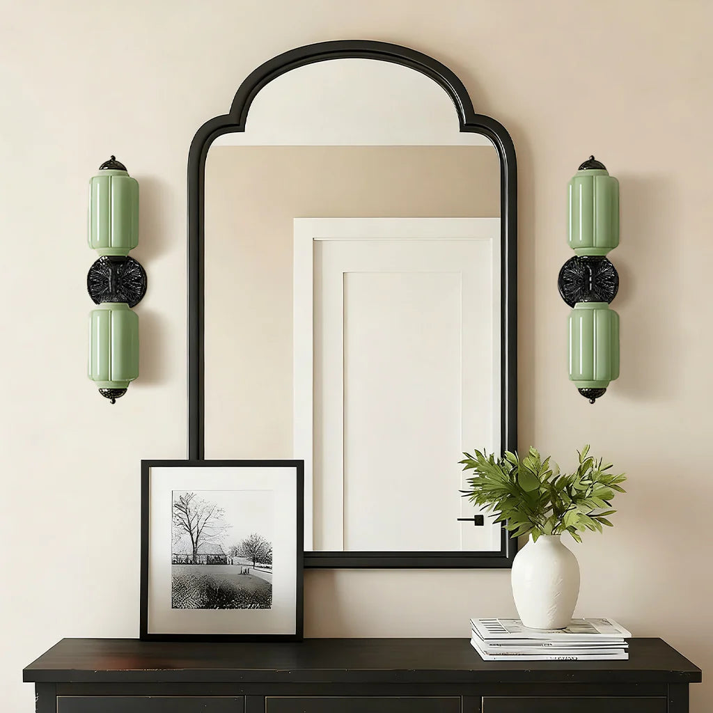 Eloise 2-Light Milk Glass Vanity Light