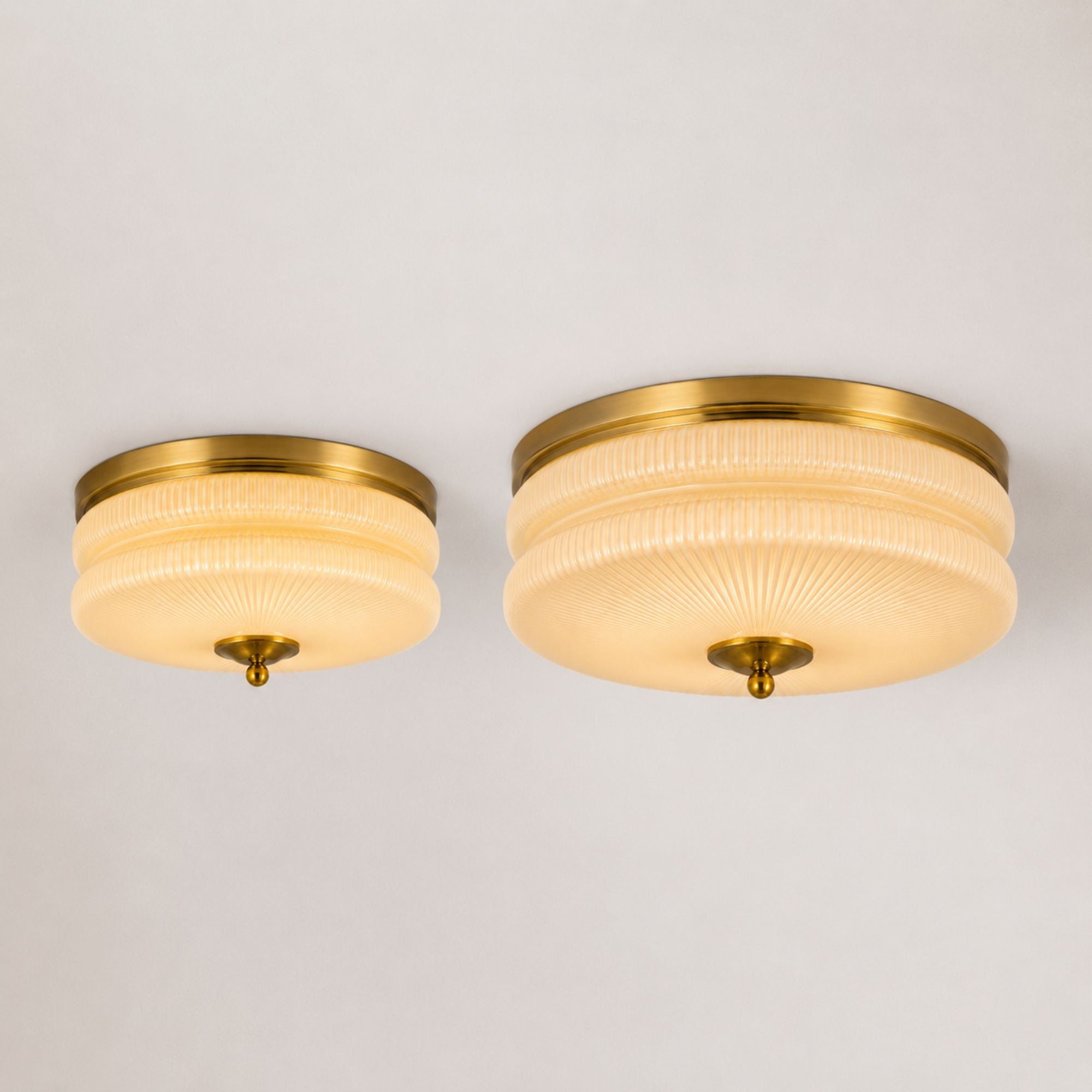 Small and Large fixtures side by side showing scale