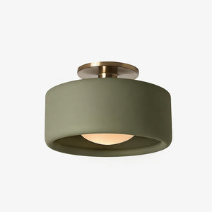 Porcelain Semi Flush Mount Ceiling Light