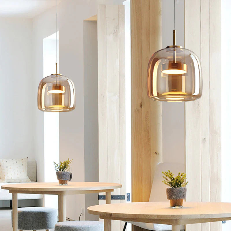 Nordic Glass Pendant Light - Adjustable Kitchen Hanging Lights Pendant Lights