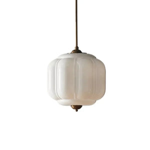 Lumi Vintage Milk Glass Eloise Pendant Light, 1-Light
