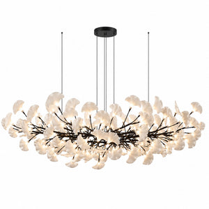 Horizon Bloom Gingko Chandelier — 70.9 in, black branches