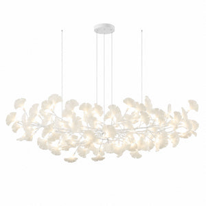 Horizon Bloom Gingko Chandelier — 70.9 in, white branches