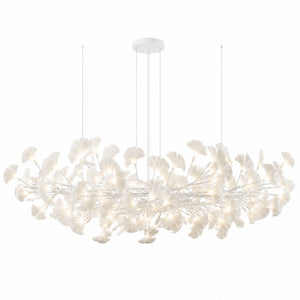Horizon Bloom Gingko Chandelier — 78.7 in, white branches