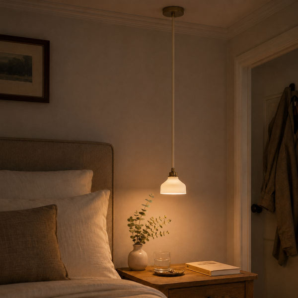 Beside a bed