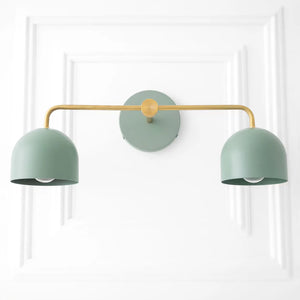 Nordic Dome Shade Vanity Sconce, 2 or 3-Light