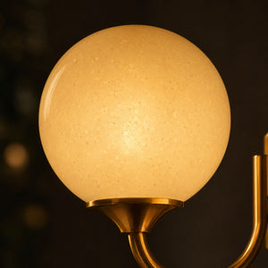 Marshmallow Chandelier — living space context detail