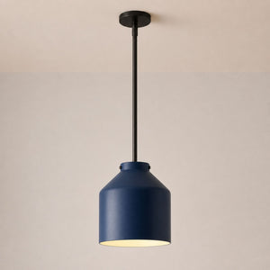 Nerys Pendant Light — 10.75in, Regal Blue shade, Dark Bronze finish