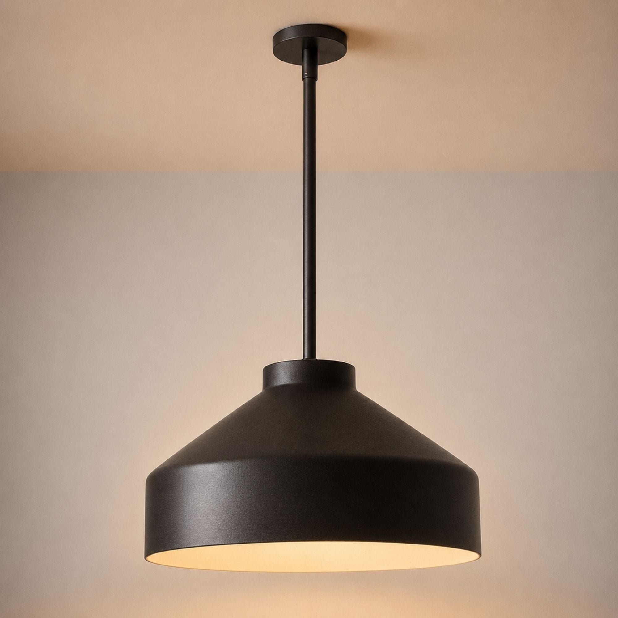 Nerys Pendant Light — 16in, Dark Bronze shade, Dark Bronze finish