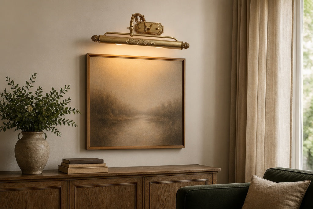 Above a console or sideboard