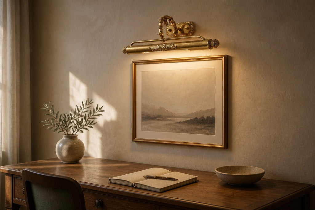 Over a desk or dressing table
