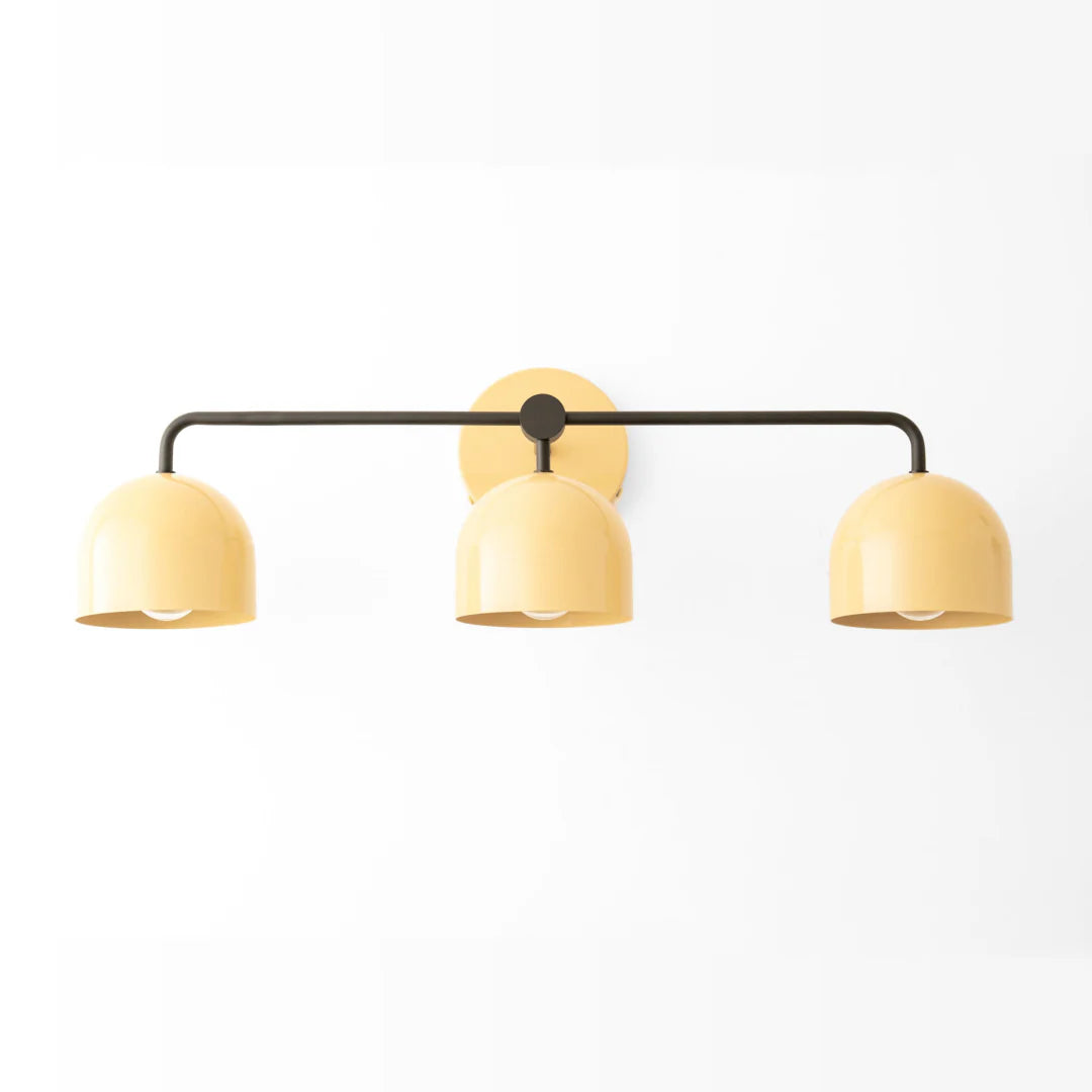 Nordic Dome Shade Vanity Sconce, 2 or 3-Light