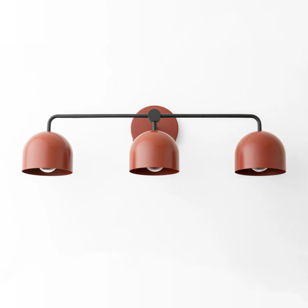 Nordic Dome Shade Vanity Sconce, 2 or 3-Light
