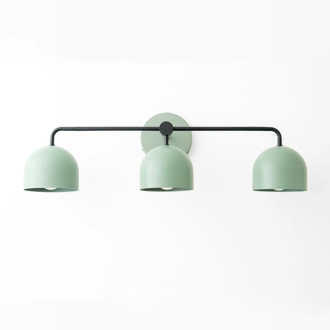 Nordic Dome Shade Vanity Sconce, 2 or 3-Light