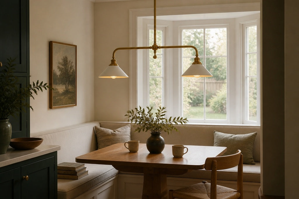 In a dining nook